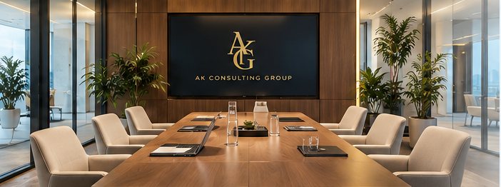 AK Consulting Group executive leadership boardroom